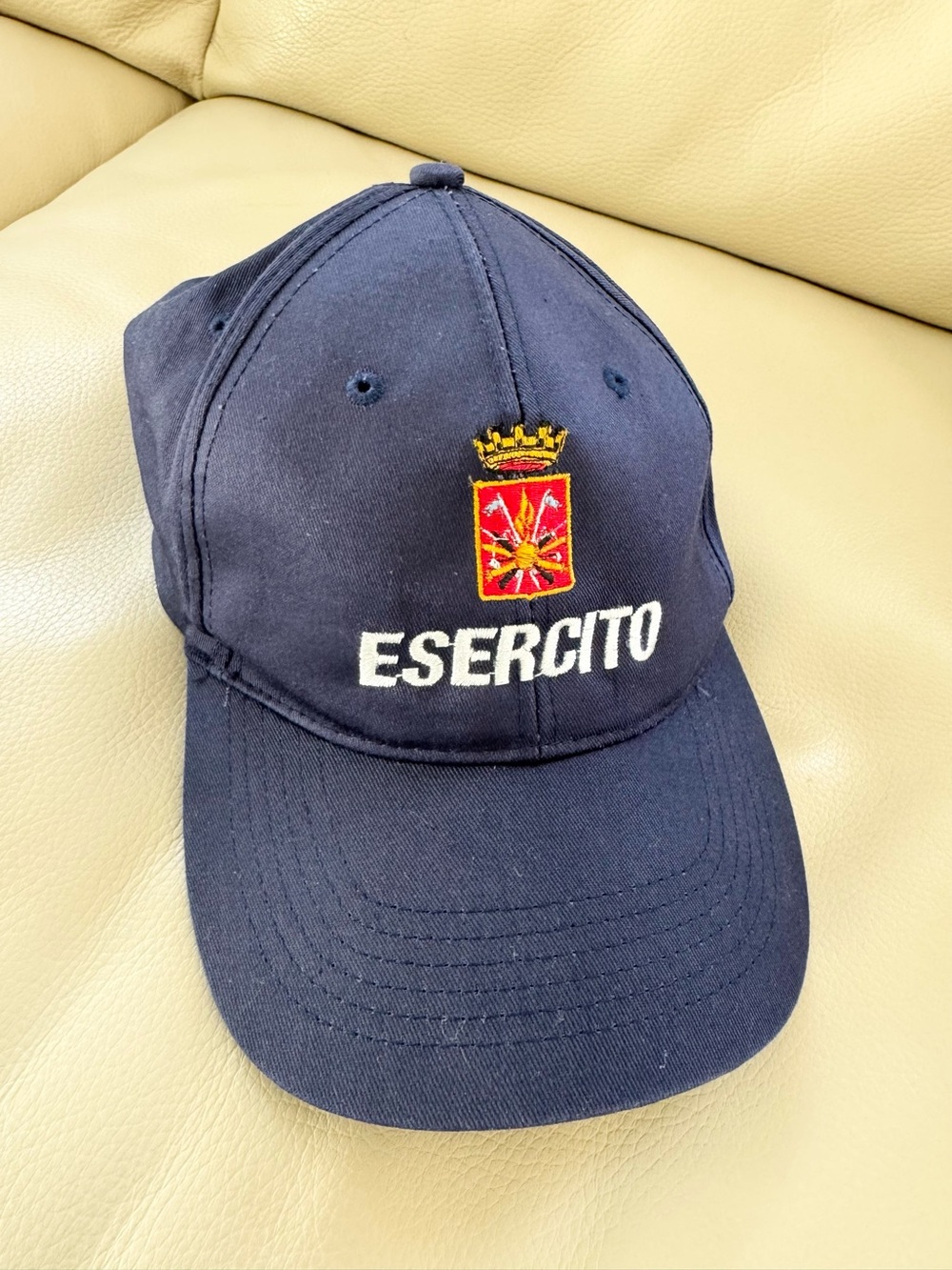 Authentic Esercito Italiano (Italian Army) Blue Embroidered Baseball Cap